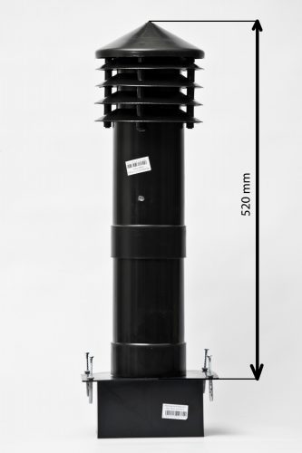 Kéménytető - Szellőző/talp fi110 magas52cm.
