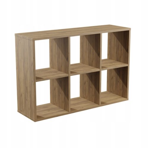 Nyitott könyvespolc 2x3 IKEA KALAX CUBE OAK szekrény