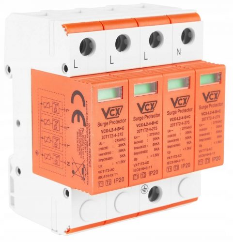 VCX túlfeszültség-levezető 275 V IP20 0 A