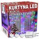 Karácsonyi fények - Világos függöny 200 LED vezetékek 3x2 multicolor