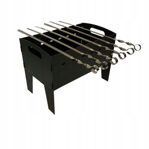 Faszenes grill - Mangal/Grill + 6 db pezsgő + 2 fedő