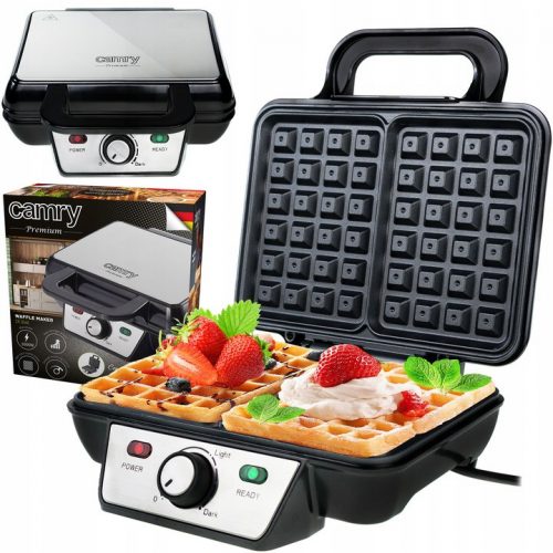 Gofrisütő - Waffle Iron 2 ropogós gofri xxl magas 1600W