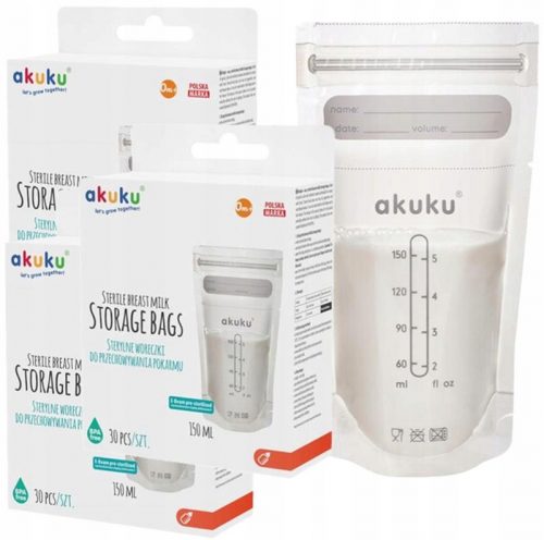  Akuku élelmiszer tasakok 30 db 150 ml