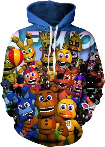 Gyermek pulóver - Sweatshirt FNAF biztonsági megsértési méretű tervek