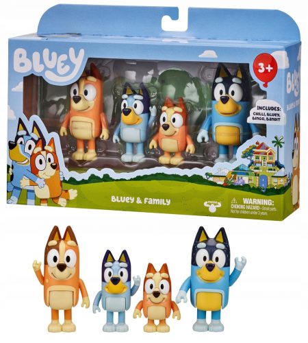 Játék figura - Bluey Blue Figurka set 4 Bingo