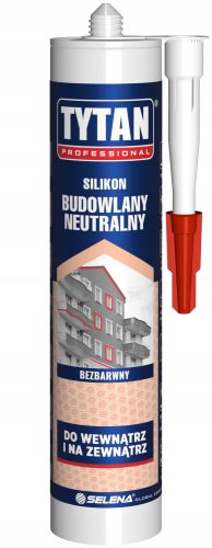 Tytan Professional építőipari szilikon, színtelen, 280 ml