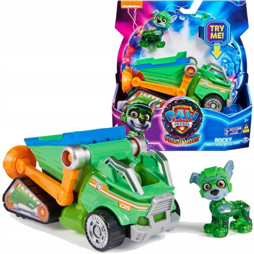  Spin Master Paw Patrol Rocky Mighty Movie Recycle Truck