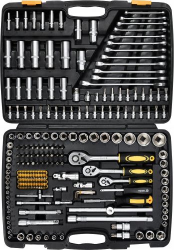 Szerszámkészletek - DIY szerszámkészlet 100 x elem bőrönd