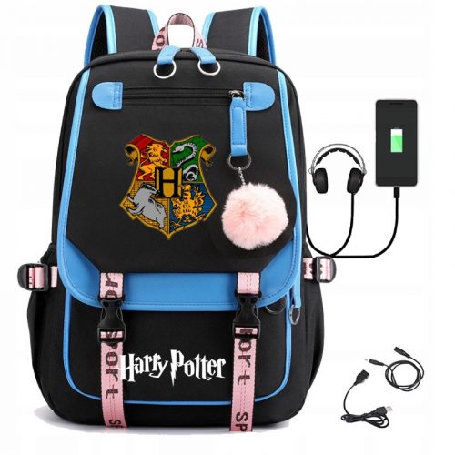 Hátizsák az iskolába - Iskolai hátizsák az iskola számára Harry Potter A4 USB sláger