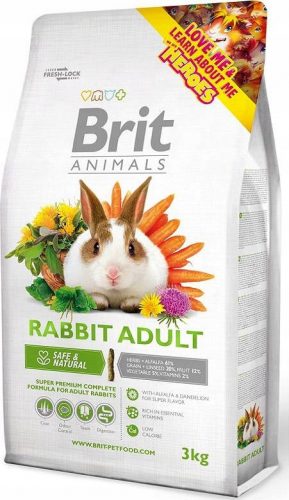 Takarmány kis rágcsálóknak - Brit Animals Rabbit Adult 3kg