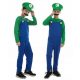 Fiú jelmez - Jelmezes álruhás Super Mario Bros Luigi 110/116