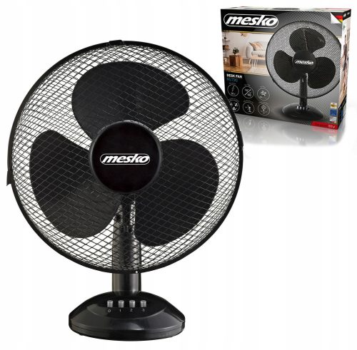 Ventilátor - Mesko Desk Table Asztali Ventilátor MS 7310 Black