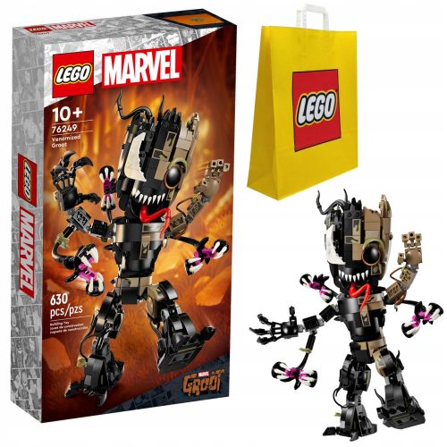  LEGO Super Heroes 76249 Groot mint méreg + LEGO 6315792 VP PAPÍRZSÁK KÖZEPES M 34X41X10 TE