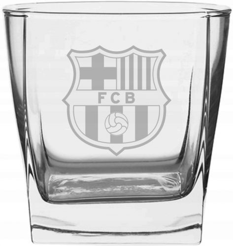 Kiegészítő focirajongóknak - 2 pohárkészlet whisky, fc barcelona metszet