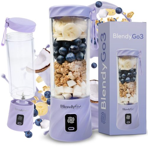  BlendyGo kehely turmixgép Smoothie mixer mini turmixgép 3 250 W Levendula