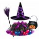 Lány jelmez - Halloween ruha Witch Witcher Broom 104/128