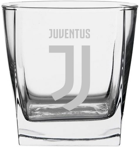 Kiegészítő focirajongóknak - 2 pohár készlet whiskyhez, gravírozás a juventus torinói