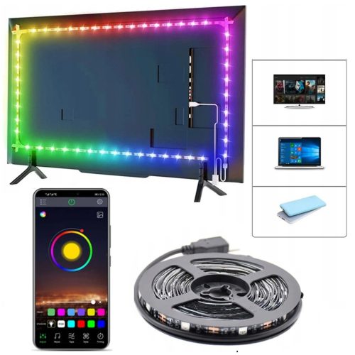 LED -szalag az RGB USB TV Bluetooth 3M TV -hez