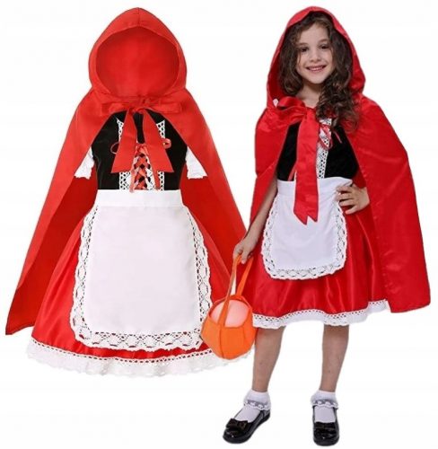 Lány jelmez - Red Halloween 98/104 Hood jelmez