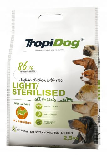  TropiDog szárazeledel csirke 2,5 kg