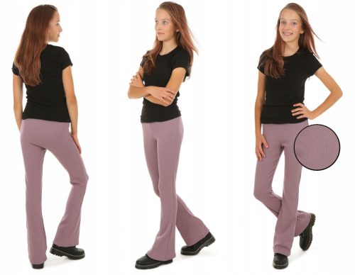 Lányok nadrágja - Bell Leggings, Plum PL - 152 WRZOSOWY