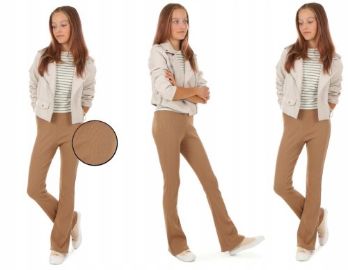 Lányok nadrágja - Csengő alsó leggings, STRIP termék PL - 152 BEIGE