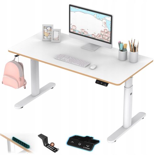  Ultradesk Pulsar íróasztal 120 x 60 x 65 cm fehér