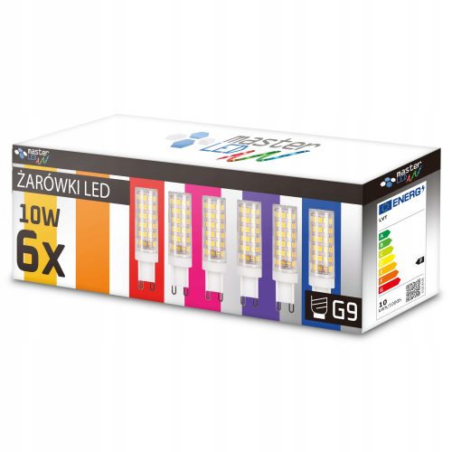 6x G9 LED 10W-os izzó MASTER LED csillárokhoz