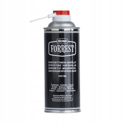 Légfegyvertisztító tartozékok - Milfoam olaj a Forrest fegyverek tisztításához 400 ml