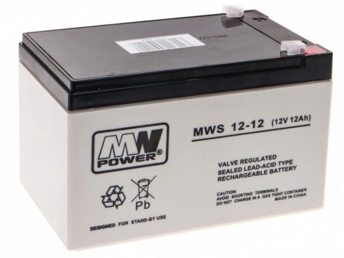  AGM MW POWER MWS 12 V 12 Ah akkumulátor