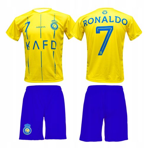 Kosárlabda ruhakészlet - RONALDO szett AL-NASSR outfit, 160-as méret - S