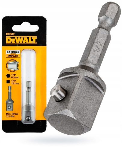 Szerszám adapter - Adapter a kanyarodáshoz 1/4 - 1/2 Dewalt DT7512