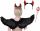 Lány jelmez - ÖRDÖG KELLEMEZ DEVIL HALLOWEEN WINGS SZARV 60cm