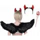 Lány jelmez - ÖRDÖG KELLEMEZ DEVIL HALLOWEEN WINGS SZARV 60cm