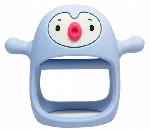 Babafogó - Penguin Buddy Light Blue SmilyMi szilikon fogazó