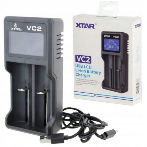  XTAR VC2 LCD TÖLTŐ Li-ion 18650 14500 26650