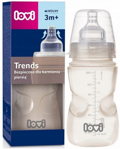 Bébiüveg - Trends palack + dinamikus cumi lovi 250ml 3m +