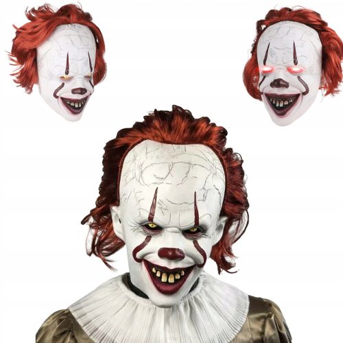 Maszk Klauna vezette Klaun Pennywise Cosplay Halloween