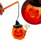 LED Pumpkin Lámpa izzó Halloween pálca nevetés