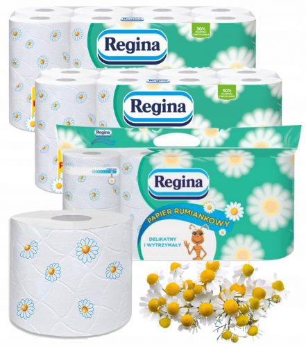 Vécé papír - Regina Chamomile WC -papírkészlet 40 görgő