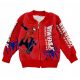 Gyermek pulóver - Fiúk Sweatshirt 128 Spiderman Red Bomber