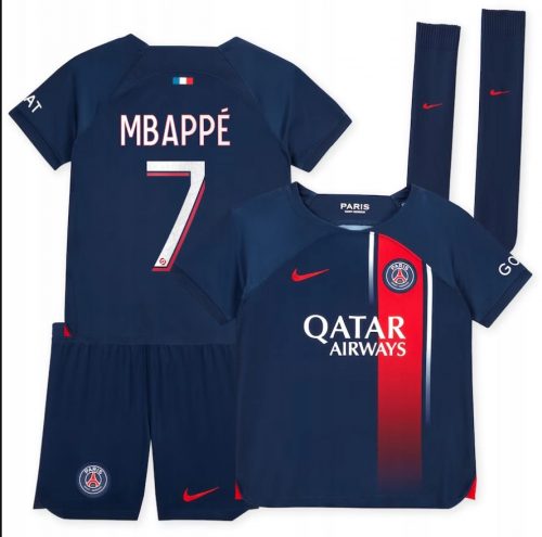 Kosárlabda ruhakészlet - PSG Uniform Jersey szett Mbappe Mbappé 140-152