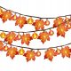 Girl és Garden Lights Pumpkin Maple Levelek 6m 40LED