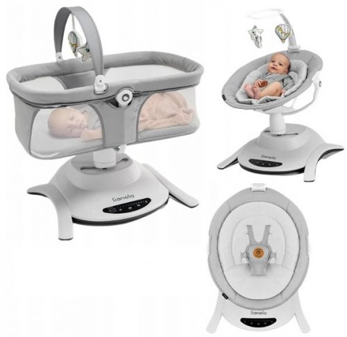 Gyermek hintaszék - Lionelo Bella Set 2in1 DECLECHAIR ROCKER GOONT COT KORTOR SET