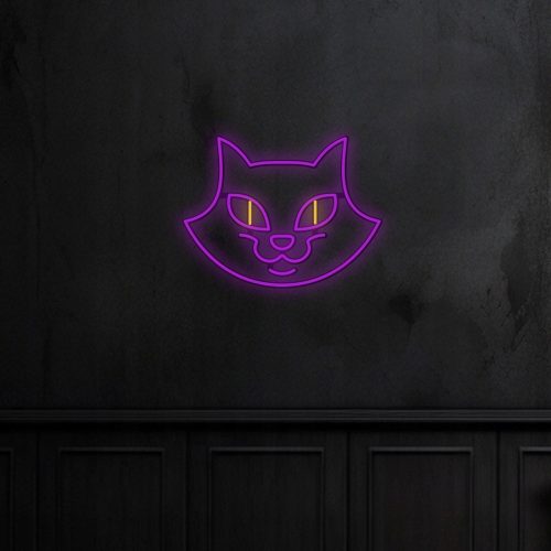 Neon LED Halloween 12 V Lamp Ledon Cat#1