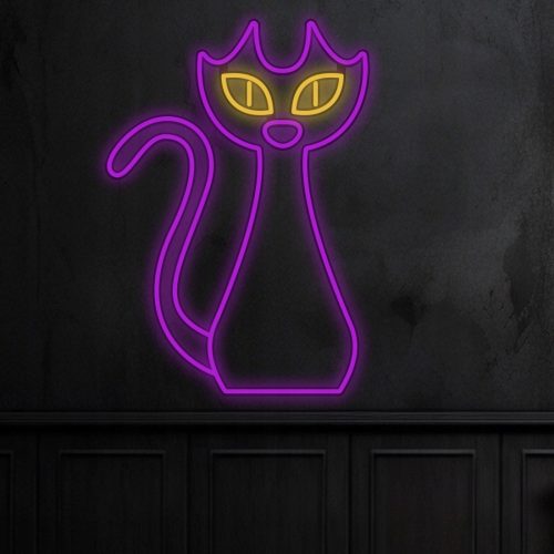 Neon LED Halloween 12 V Lamp Ledon Cat#2