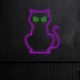 Neon LED Halloween 12 V Lamp Ledon Cat#3