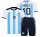 Kosárlabda ruhakészlet - MESSI ARGENTINA National Football Team Kit rövidnadrág, mérete 134 cm