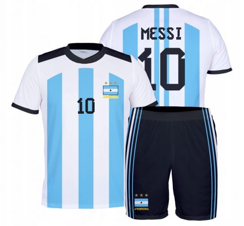 Kosárlabda ruhakészlet - MESSI ARGENTINA National Football Team Kit rövidnadrág, mérete 134 cm