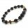  ROSARY karkötő a kézen Black Onyx Facet